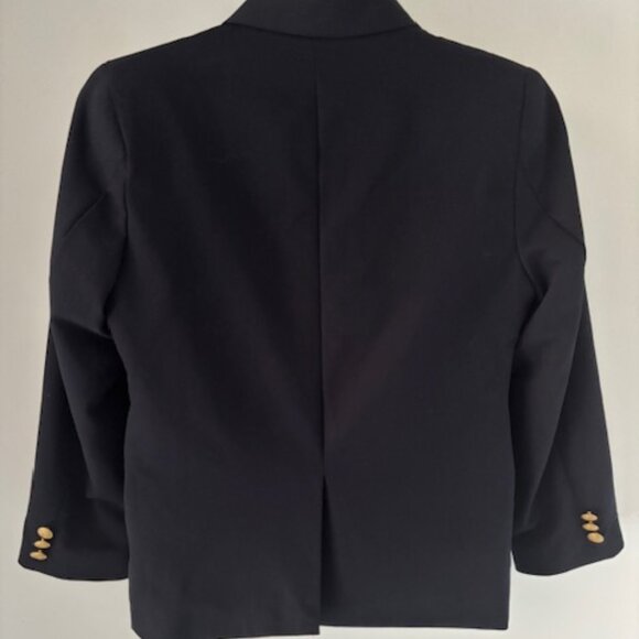 IZOD Boys Navy Blazer 10 Husky Sport Coat Single Breasted Gold Button Classic - Picture 2 of 8
